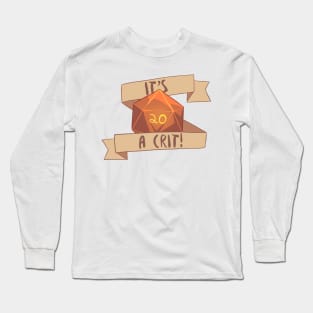 It's a crit! Orange Long Sleeve T-Shirt